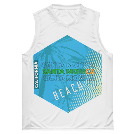 Recycled unisex Santa Monica Beach jersey