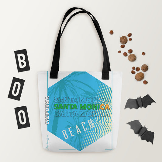 Santa Monica Beach Inspired Spacious Tote Bag: Your Stylish Carry-All